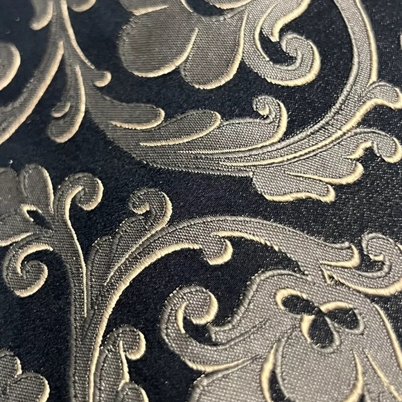 ROBERT TALBOTT Best of Class Nordstrom Silk Necktie Designer Floral Black & Gold - Picture 3 of 8